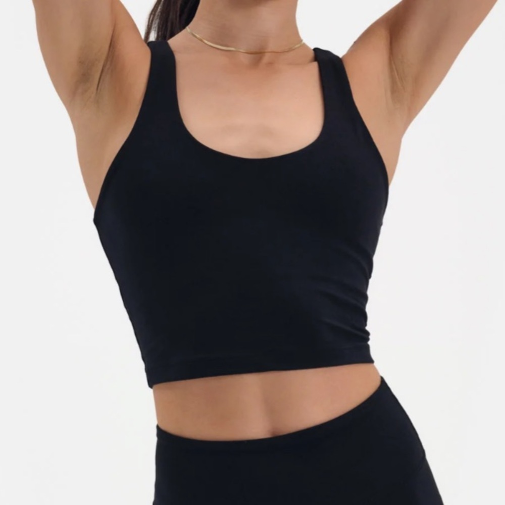 MATE the Label Black Tank Crop Top